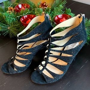 Dressy Black Bootie Sandals